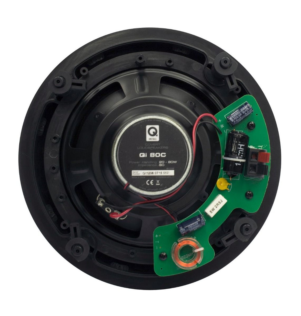Q Install QI80 Speaker - 8" Professional In-Ceiling Speaker (Pair)