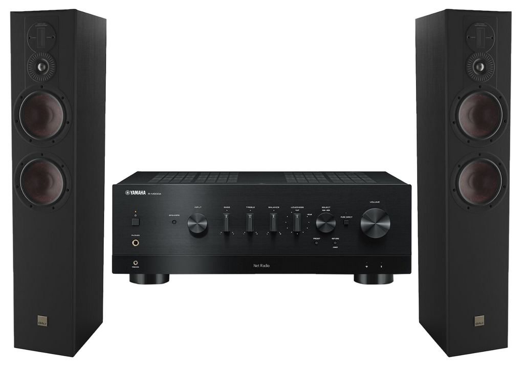 Yamaha R-N1000A Network Receiver Amplifier + Dali Opticon 6 Mk2 Floor Standing Speakers