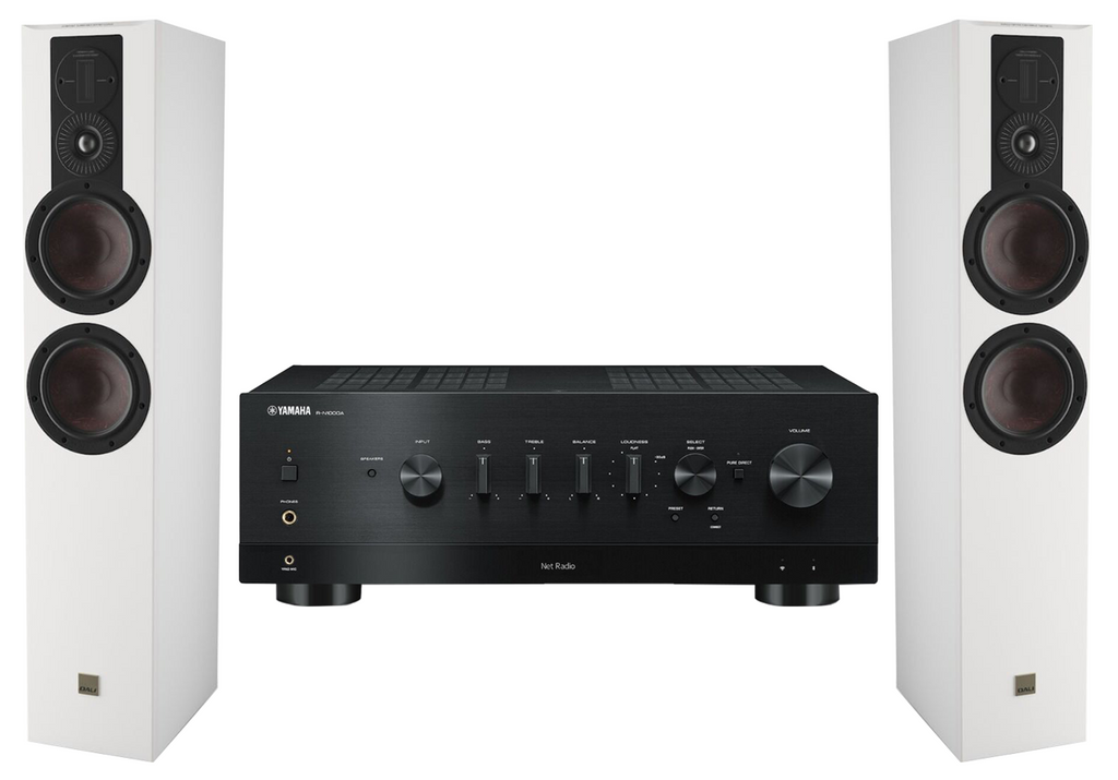 Yamaha R-N1000A Network Receiver Amplifier + Dali Opticon 6 Mk2 Floor Standing Speakers