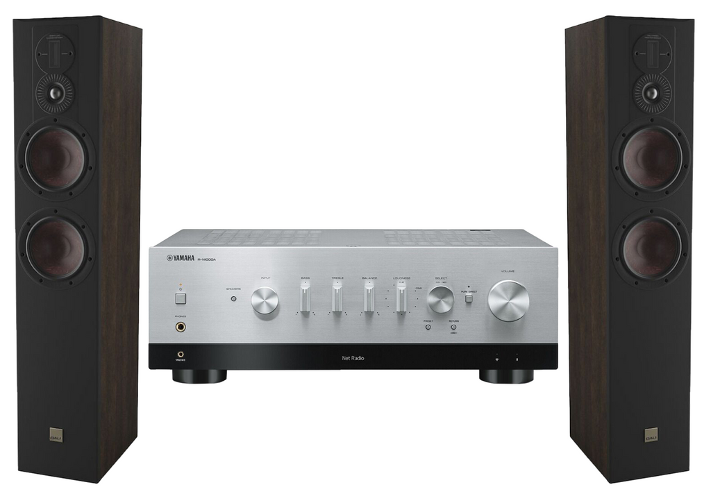 Yamaha R-N1000A Network Receiver Amplifier + Dali Opticon 6 Mk2 Floor Standing Speakers
