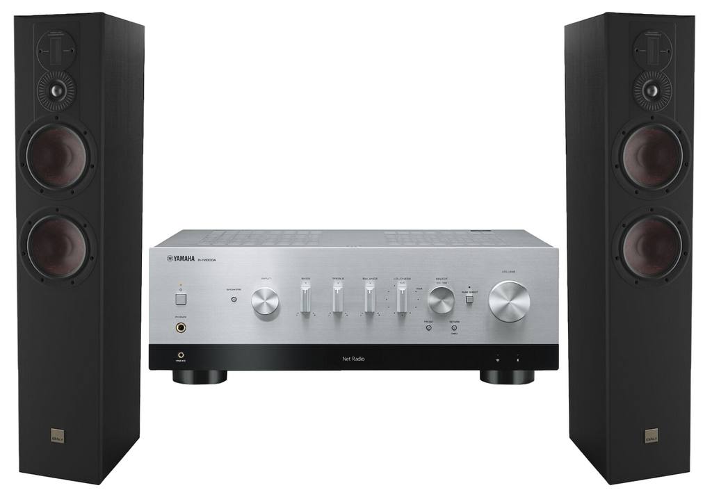 Yamaha R-N1000A Network Receiver Amplifier + Dali Opticon 6 Mk2 Floor Standing Speakers