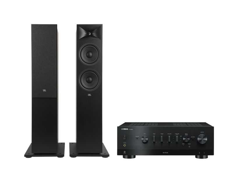 Yamaha R-N1000A Hi-Fi Network Receiver Amplifier + JBL Stage 260F Floor Standing Speakers Package and 5 metres Classic 79 Strand