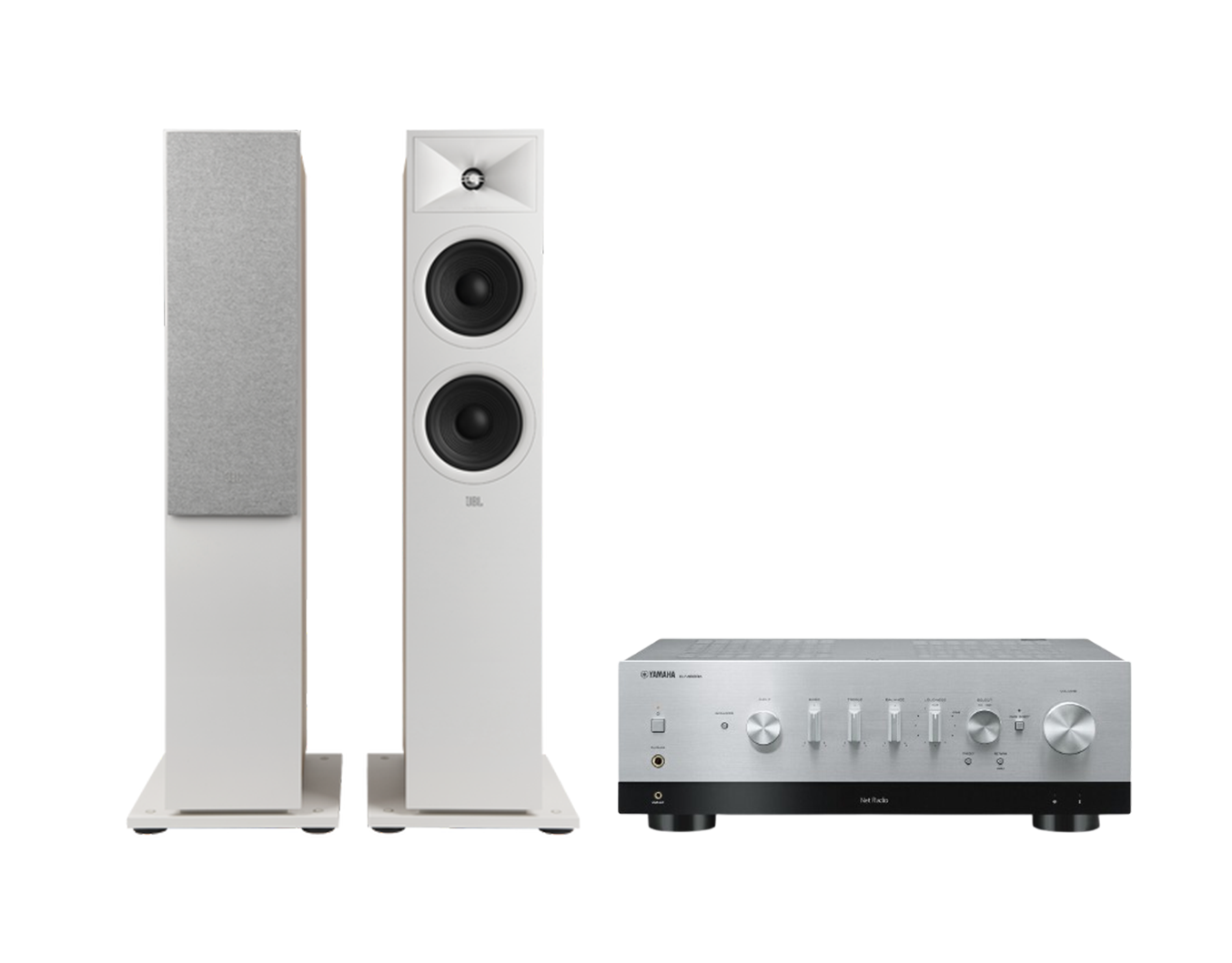Yamaha R-N1000A Hi-Fi Network Receiver Amplifier + JBL Stage 260F Floor Standing Speakers Package and 5 metres Classic 79 Strand