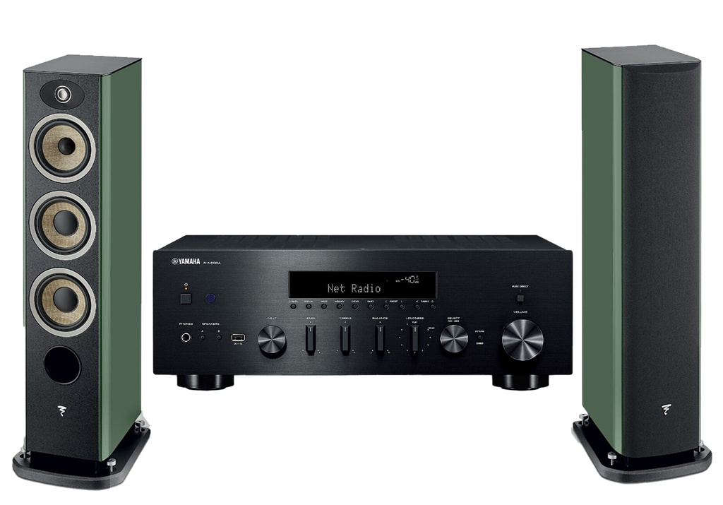Yamaha R-N600A Network Receiver Amplifier + Focal Aria Evo X N2 Floor-Standing Speakers