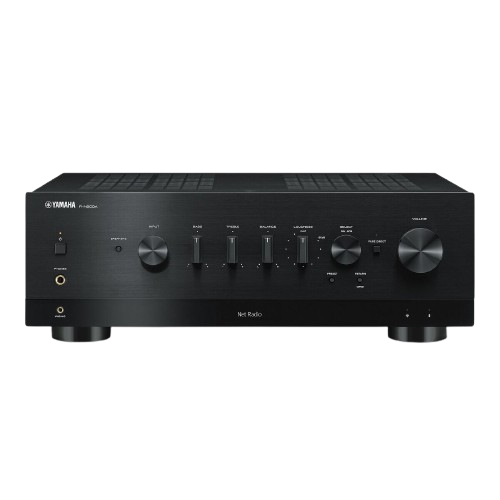 Yamaha R-N800A Hi-Fi Network Receiver Amplifier + Monitor Audio Bronze 300 7G Floor Standing Speakers Package and 5 metres Classic 79 Strand