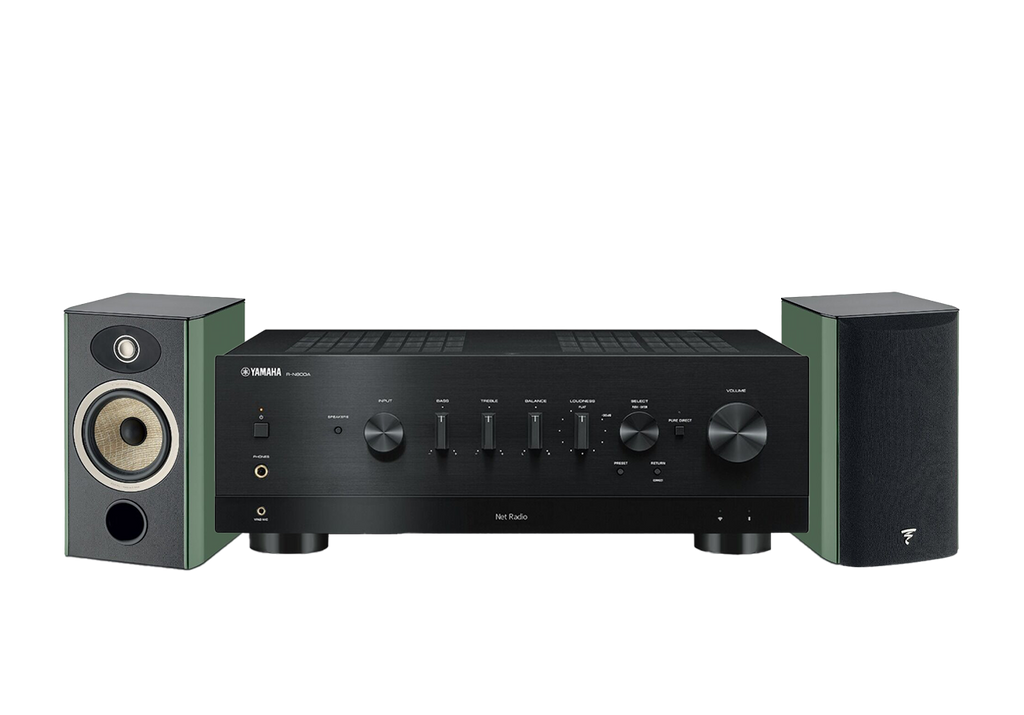 Yamaha R-N800A Network Receiver Amplifier + Focal Aria Evo X N1 Bookshelf Loudspeakers
