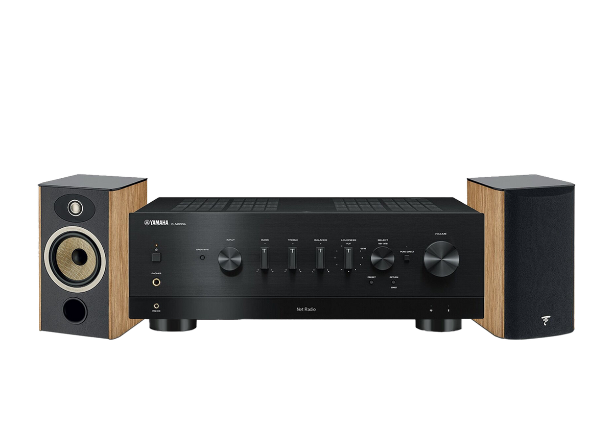 Yamaha R-N800A Network Receiver Amplifier + Focal Aria Evo X N1 Bookshelf Loudspeakers