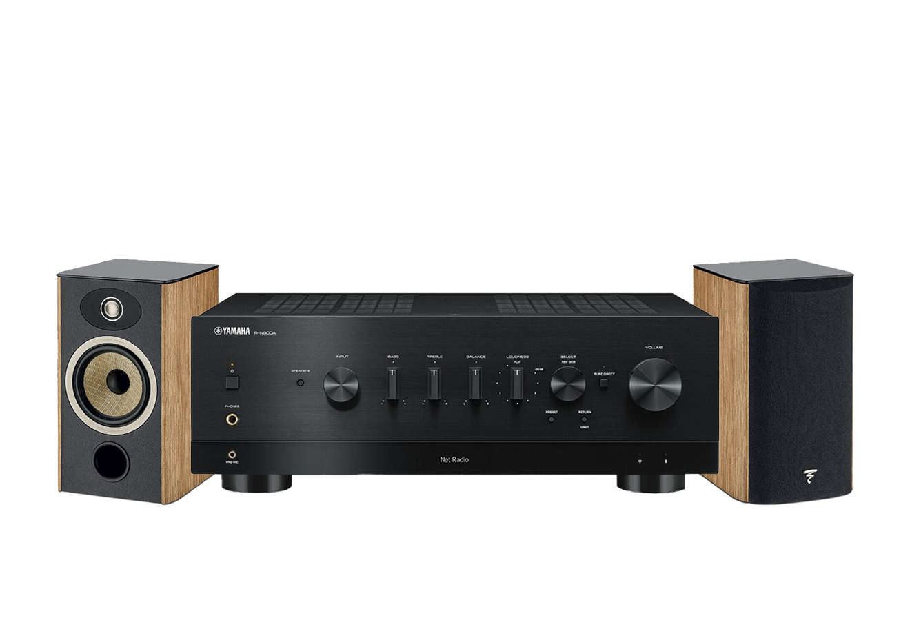 Yamaha R-N800A Network Receiver Amplifier + Focal Aria Evo X N1 Bookshelf Loudspeakers