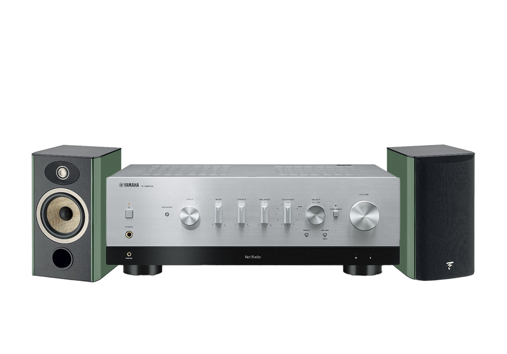 Yamaha R-N800A Network Receiver Amplifier + Focal Aria Evo X N1 Bookshelf Loudspeakers