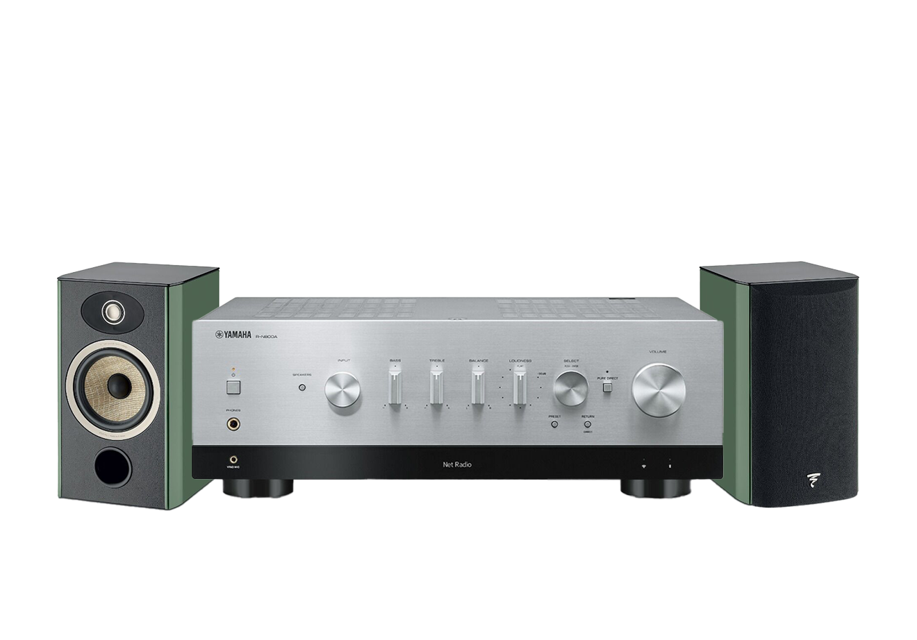 Yamaha R-N800A Network Receiver Amplifier + Focal Aria Evo X N1 Bookshelf Loudspeakers