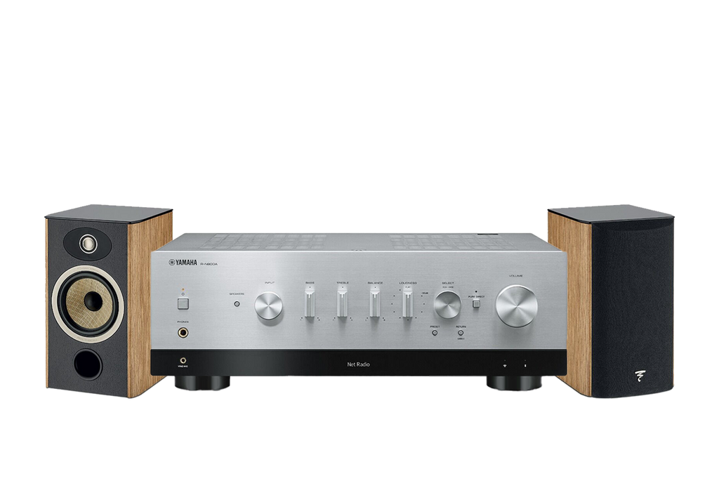 Yamaha R-N800A Network Receiver Amplifier + Focal Aria Evo X N1 Bookshelf Loudspeakers