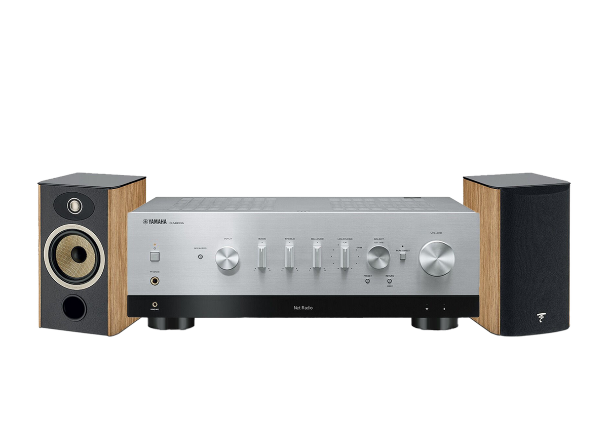 Yamaha R-N800A Network Receiver Amplifier + Focal Aria Evo X N1 Bookshelf Loudspeakers