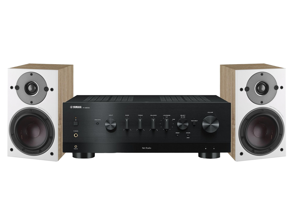 Yamaha R-N800A Network Receiver Amplifier + Dali Oberon 1 Bookshelf Speakers