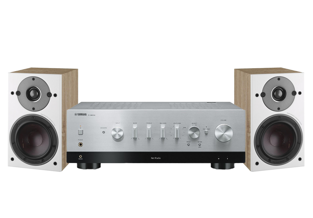 Yamaha R-N800A Network Receiver Amplifier + Dali Oberon 1 Bookshelf Speakers