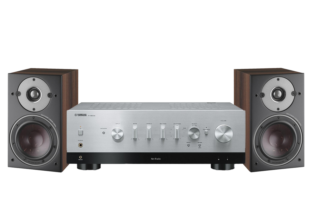 Yamaha R-N800A Network Receiver Amplifier + Dali Oberon 1 Bookshelf Speakers