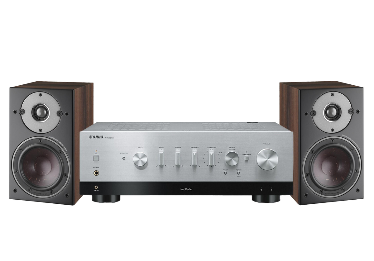 Yamaha R-N800A Network Receiver Amplifier + Dali Oberon 1 Bookshelf Speakers