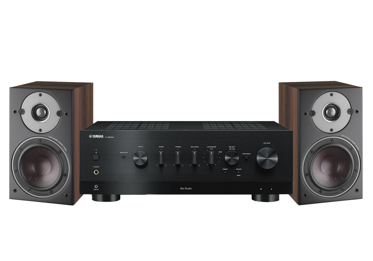 Yamaha R-N800A Network Receiver Amplifier + Dali Oberon 1 Bookshelf Speakers
