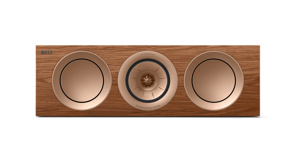 KEF R2 Meta Centre Channel Speaker - Walnut