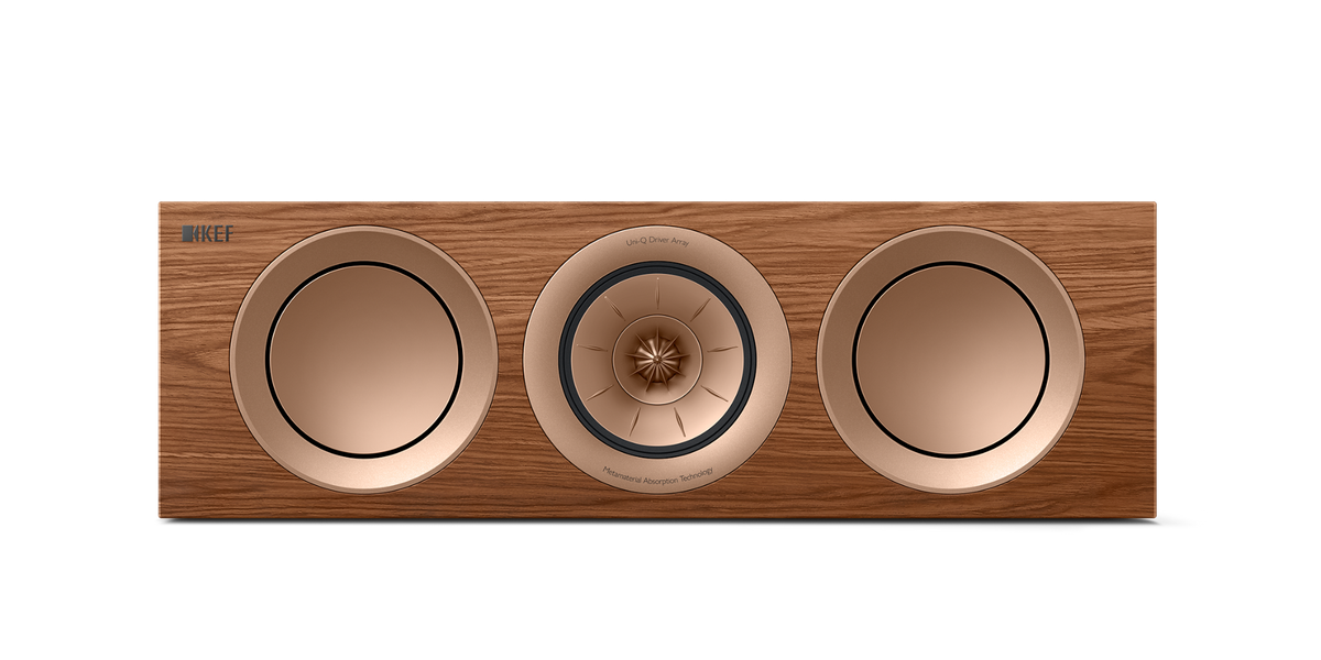 KEF R2 Meta Centre Channel Speaker - Walnut