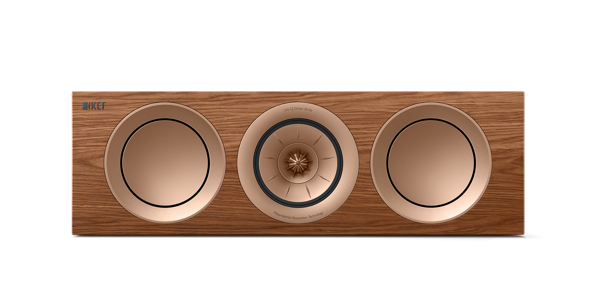 KEF R2 Meta Centre Channel Speaker - Walnut