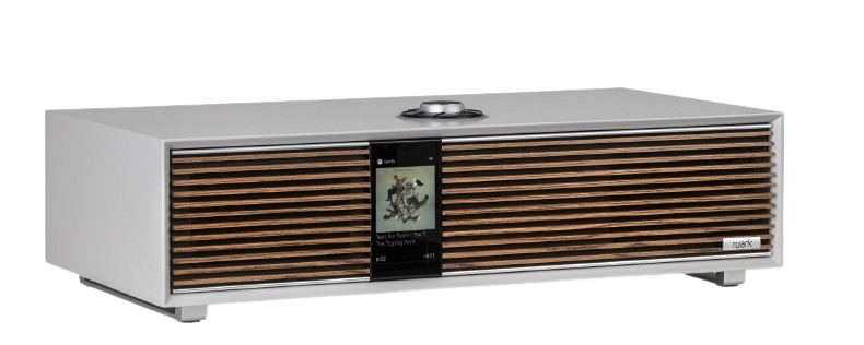 Ruark R410 Integrated Music System – Soft Grey with R-CD100 USB CD Player Bundle