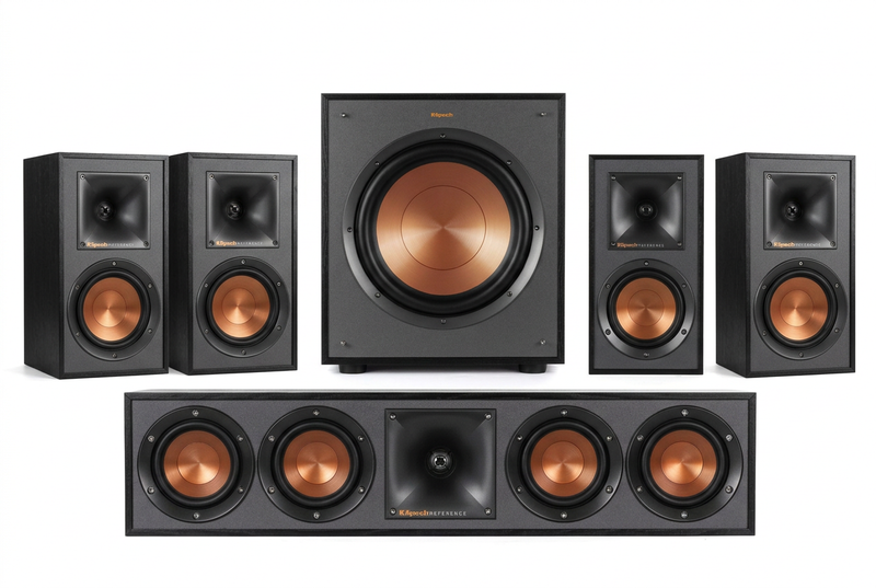 Klipsch R-41M 5.1 Home Theatre System with R-34C Centre Speaker and R-100SW Subwoofer