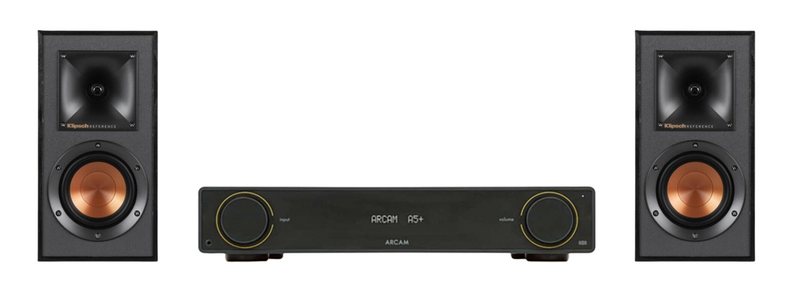 ARCAM A5+ Radia Plus Amplifier + Klipsch R-41M Speakers Package and 5 metres Classic 79 Strand