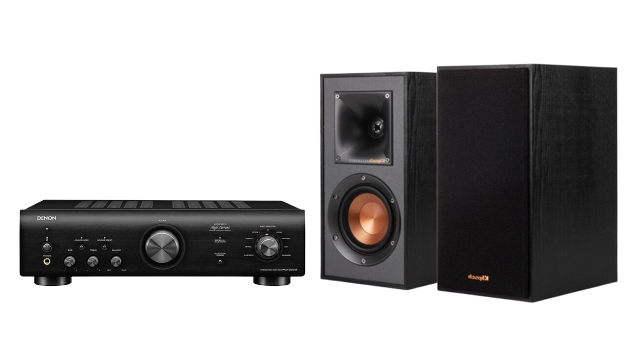 Denon PMA-600NE Integrated Amplifier + Klipsch R-41M Speakers Package with 5 metres Classic 79 Strand