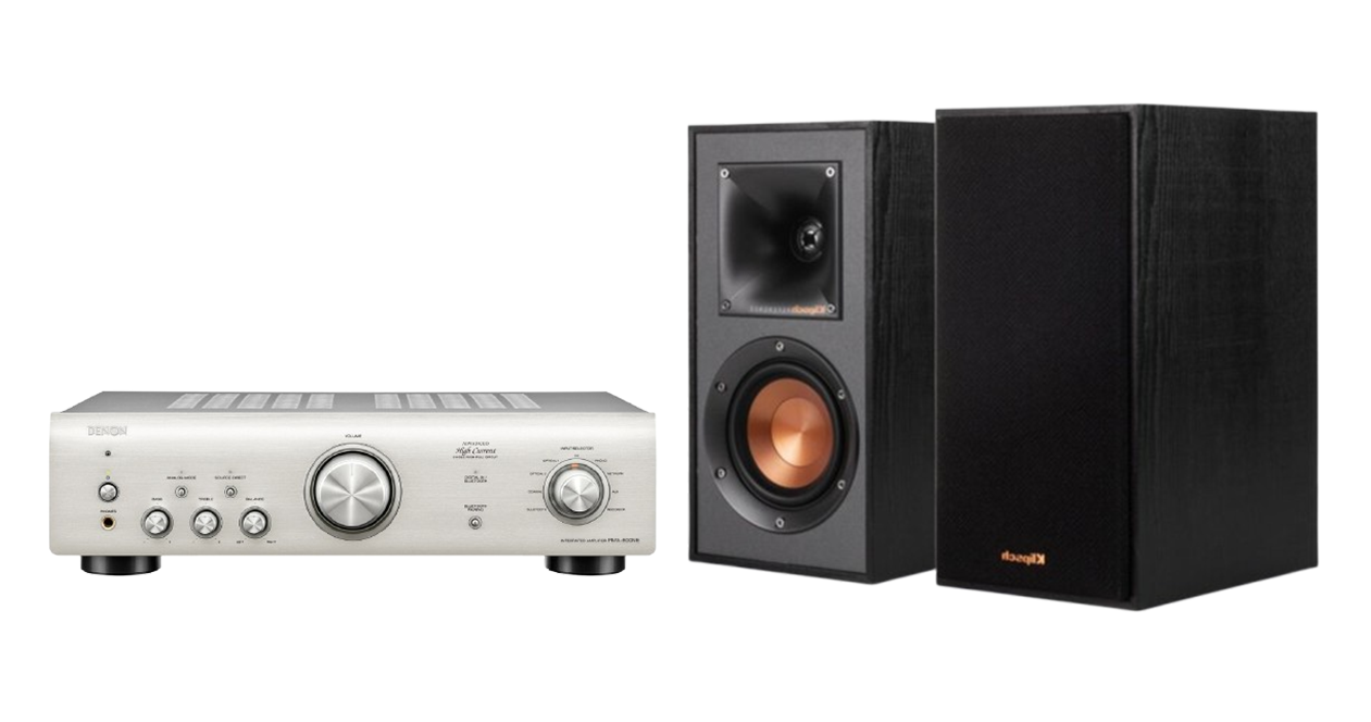 Denon PMA-600NE Integrated Amplifier + Klipsch R-41M Speakers Package with 5 metres Classic 79 Strand