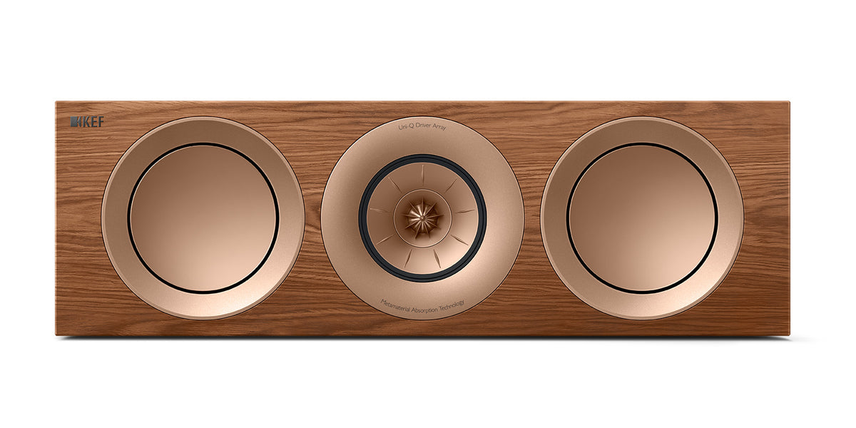 KEF R6 Meta Centre Channel Speaker - Walnut