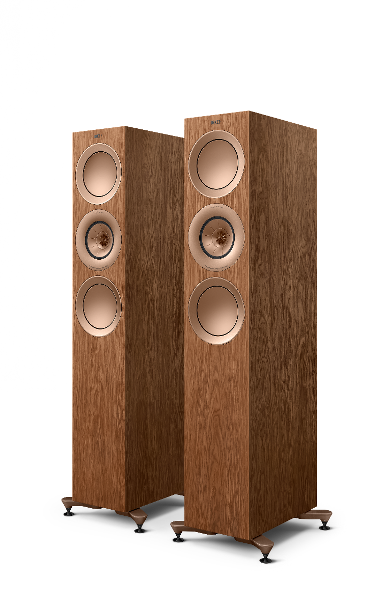KEF R7 Meta Floorstanding Speakers - Walnut