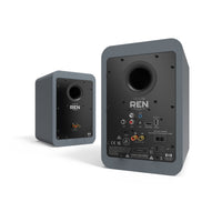 Kanto REN 200W Powered Bookshelf Speakers with HDMI ARC (Matte Grey)