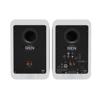Kanto REN 200W Powered Bookshelf Speakers with HDMI ARC (Matte White)