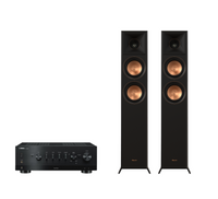 Yamaha R-N1000A High-End Network Receiver Amplifier + Klipsch RP-5000F II Floor Standing Speakers Package and 5 metres Classic 79 Strand