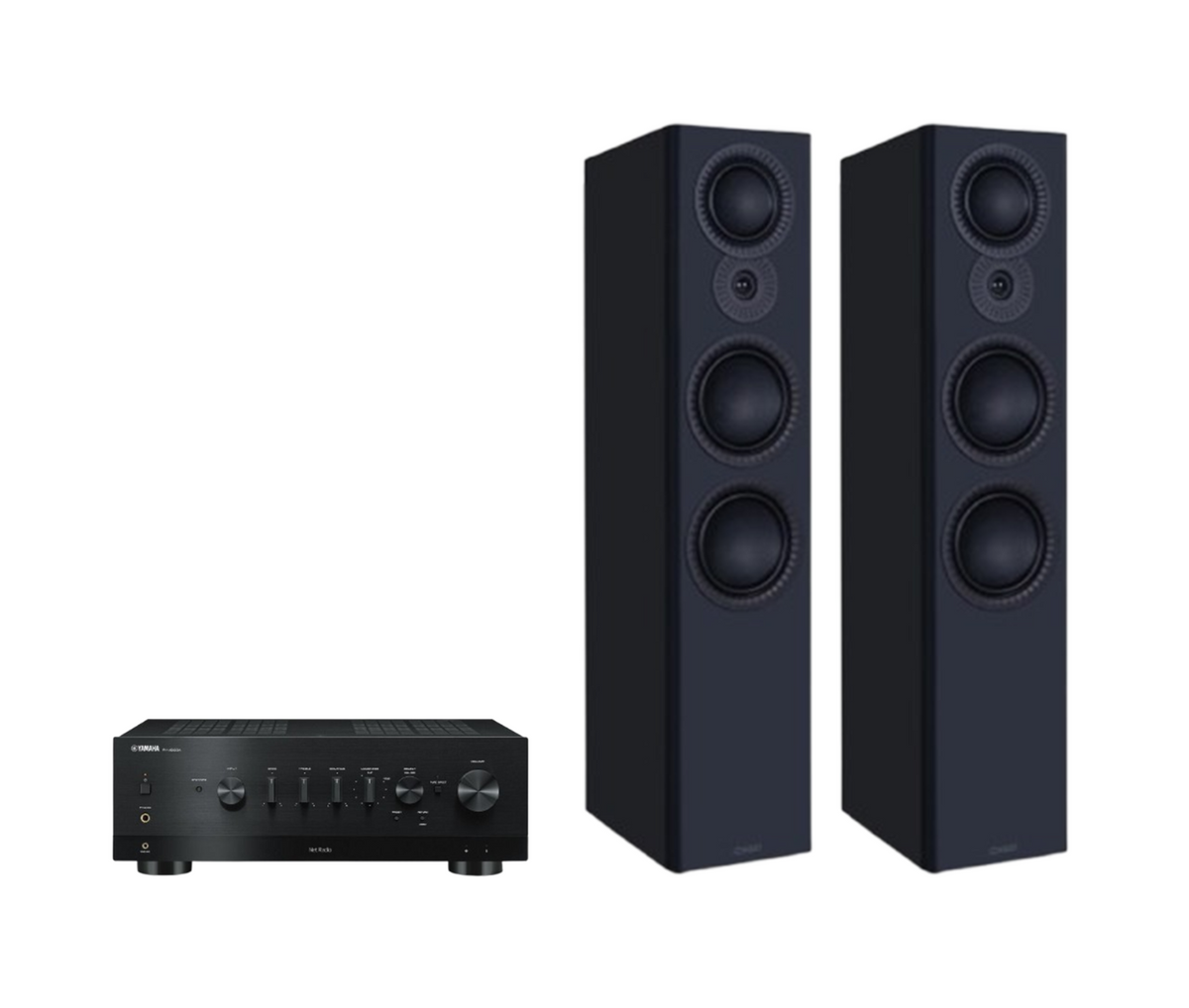 Yamaha R-N1000A High-End Network Receiver Amplifier + Mission LX-6 MKII Floor Standing Speakers Package and 5 metres Classic 79 Strand