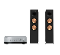 Yamaha R-N1000A Hi-Fi Network Receiver Amplifier + Klipsch R-800F Floor Standing Speakers Package and 5 metres Classic 79 Strand