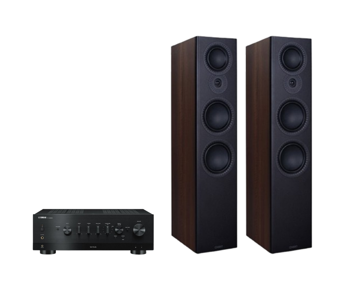 Yamaha R-N1000A High-End Network Receiver Amplifier + Mission LX-6 MKII Floor Standing Speakers Package and 5 metres Classic 79 Strand