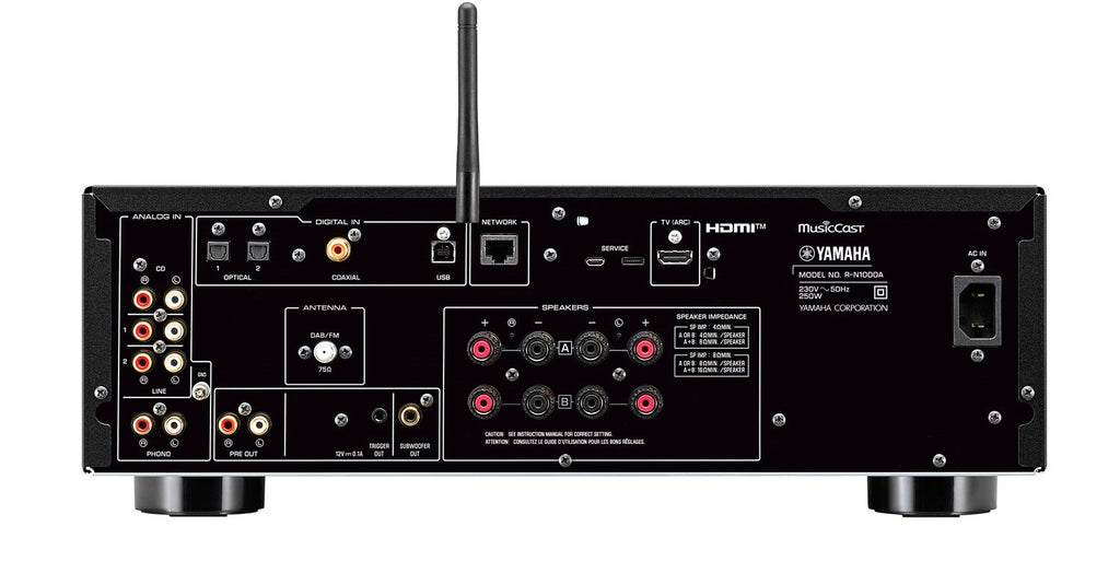 Yamaha R-N1000A Hi-Fi Network Receiver Amplifier HDMI Musiccast - Black - OPEN BOX