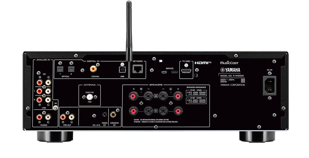 Yamaha R-N1000A Hi-Fi Network Receiver Amplifier HDMI Musiccast - Black - OPEN BOX