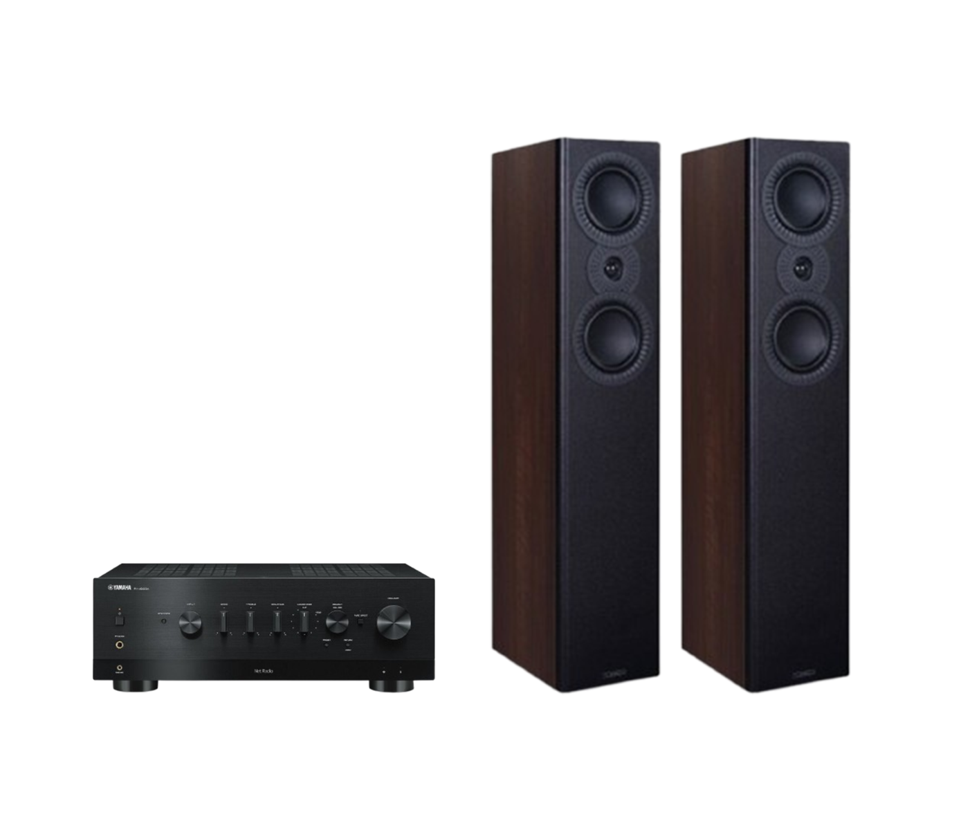 Yamaha R-N1000A High-End Network Receiver Amplifier + Mission LX-4 MKII Floor Standing Speakers Package and 5 metres Classic 79 Strand