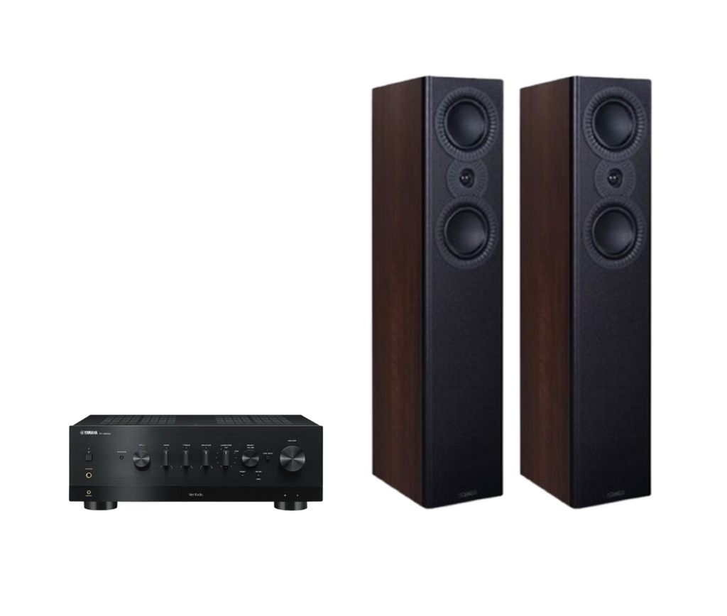 Yamaha R-N1000A High-End Network Receiver Amplifier + Mission LX-5 MKII Floor Standing Speakers Package and 5 metres Classic 79 Strand