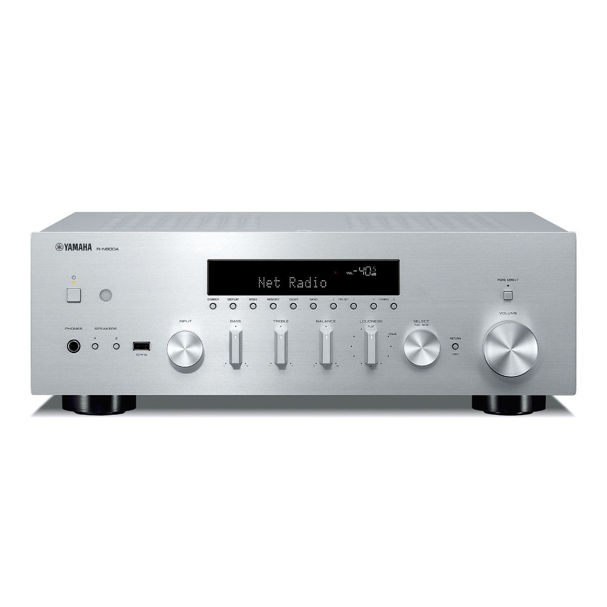 Yamaha R-N600A Hi-Fi Network Receiver Amplifier - Silver