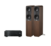 Yamaha R-N800A Hi-Fi Network Receiver Amplifier + Q Acoustics 5050 Floor Standing Speakers Package and 5 metres Classic 79 Strand