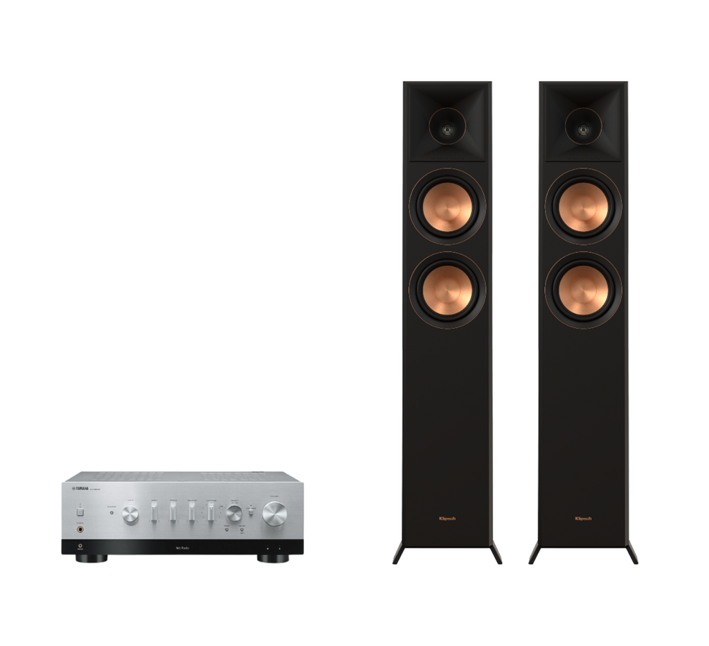 Yamaha R-N800A Hi-Fi Network Receiver Amplifier + Klipsch RP-6000F II Floor Standing Speakers Package and 5 metres Classic 79 Strand