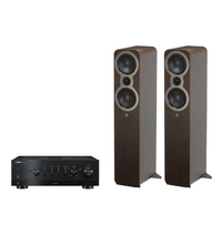 Yamaha R-N800A Hi-Fi Network Receiver Amplifier + Q Acoustics 3050c Floor Standing Speakers Package and 5 metres Classic 79 Strand