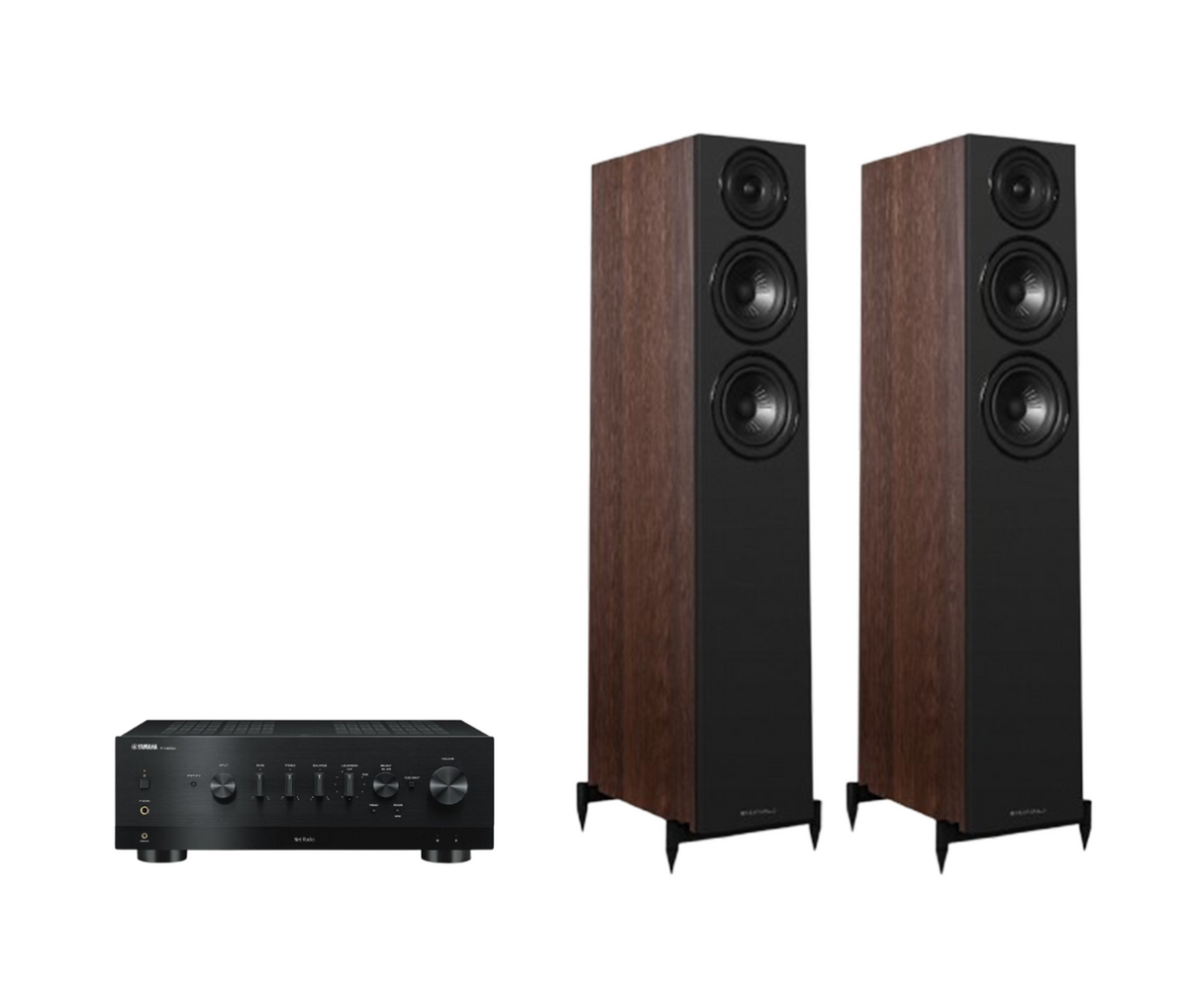 Yamaha R-N800A Hi-Fi Network Receiver Amplifier + Wharfedale Diamond 12.3i Floor Standing Speakers Package and 5 metres Classic 79 Strand