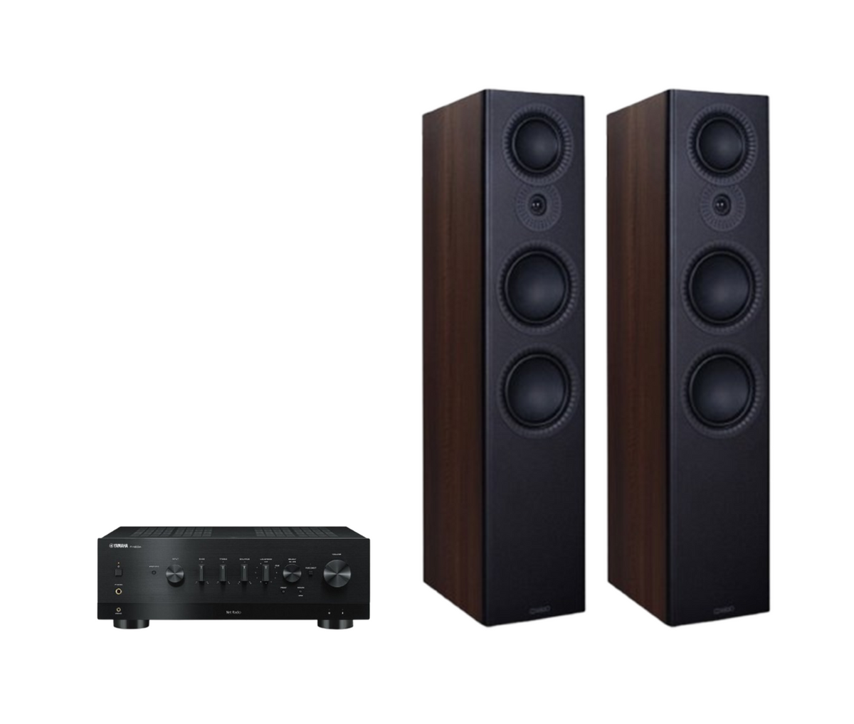 Yamaha R-N800A Hi-Fi Network Receiver Amplifier + Mission LX-6 MKII Floor Standing Speakers Package and 5 metres Classic 79 Strand