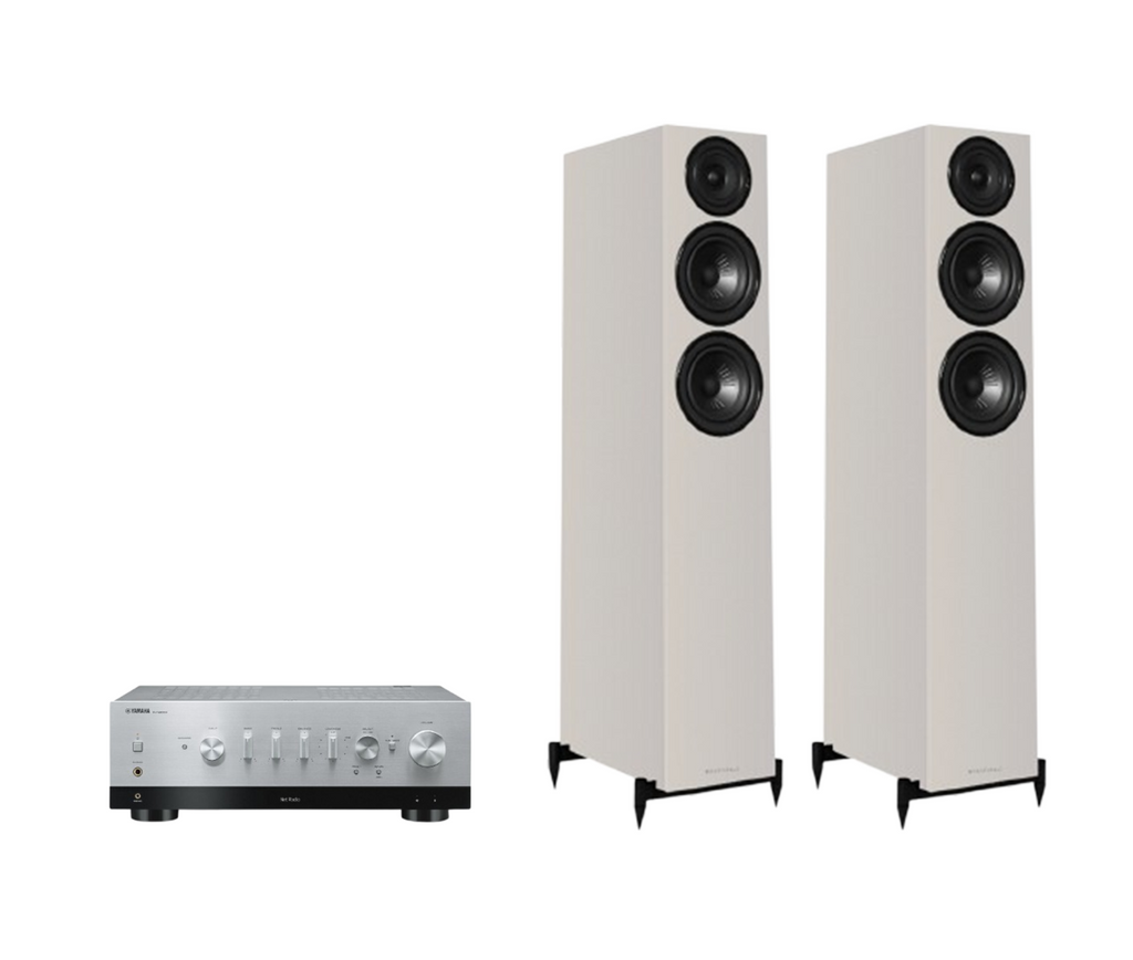 Yamaha R-N800A Hi-Fi Network Receiver Amplifier + Wharfedale Diamond 12.3i Floor Standing Speakers Package and 5 metres Classic 79 Strand