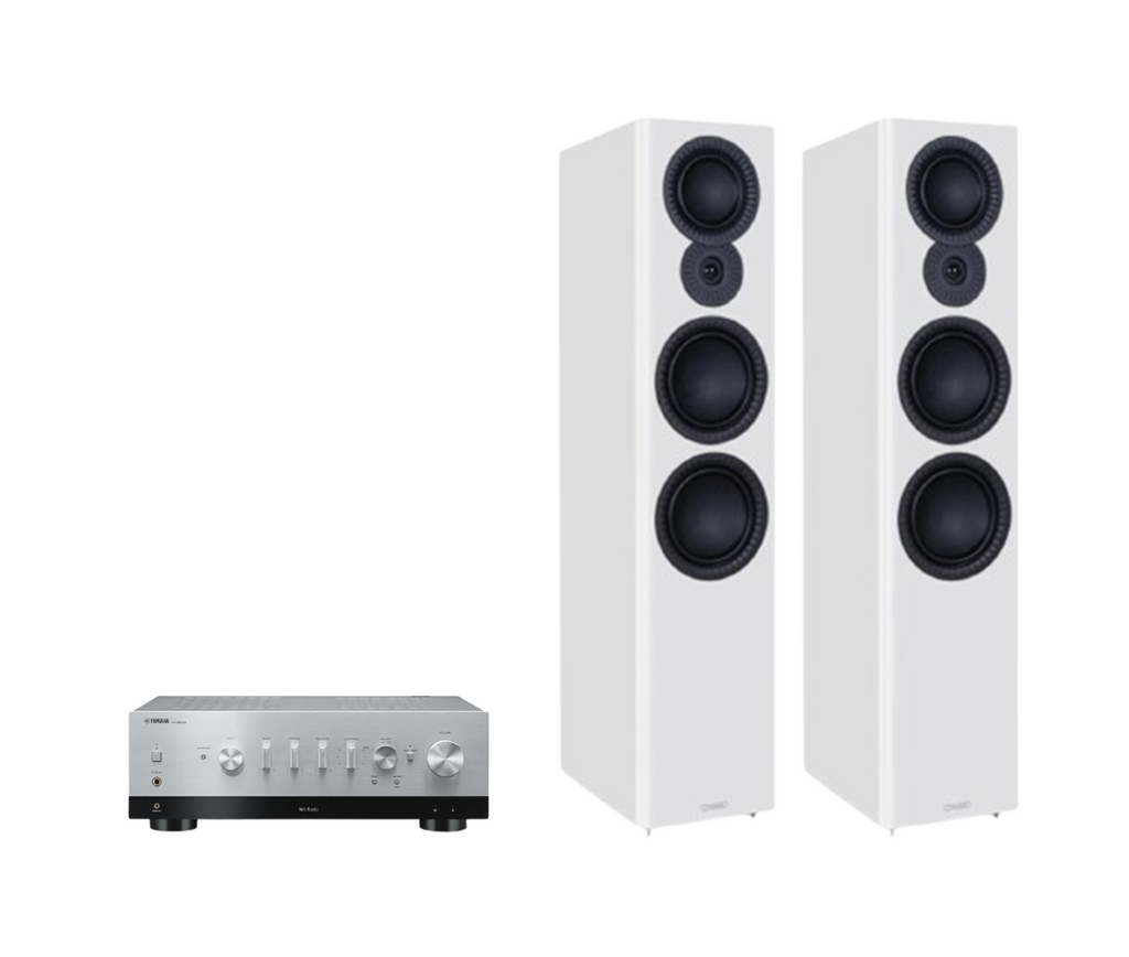 Yamaha R-N800A Hi-Fi Network Receiver Amplifier + Mission LX-6 MKII Floor Standing Speakers Package and 5 metres Classic 79 Strand