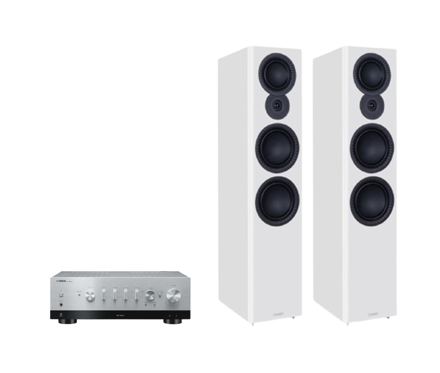 Yamaha R-N800A Hi-Fi Network Receiver Amplifier + Mission LX-6 MKII Floor Standing Speakers Package and 5 metres Classic 79 Strand